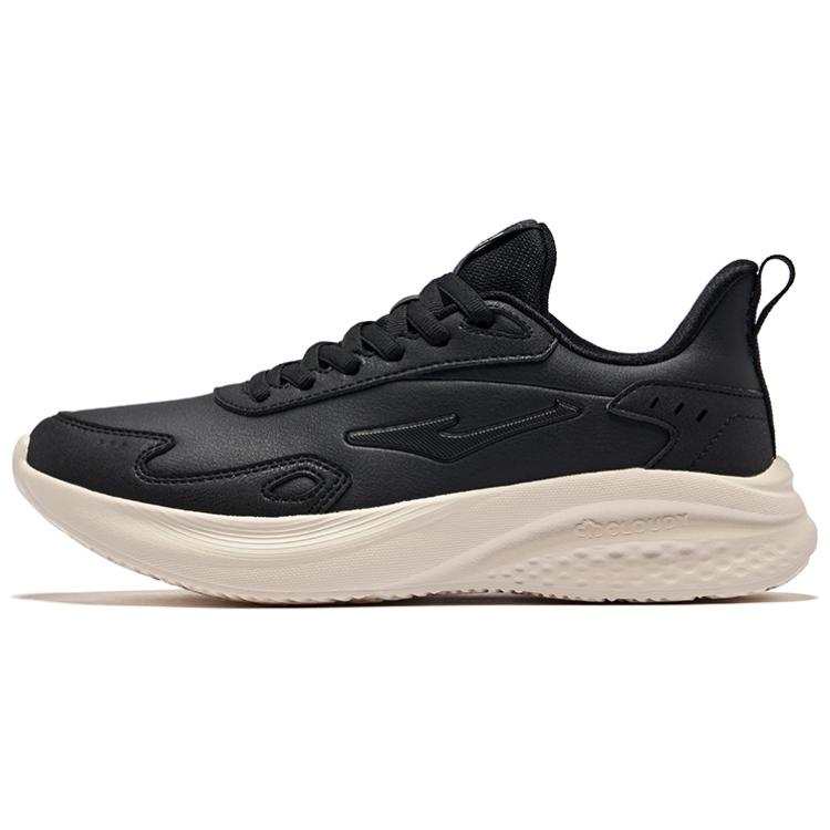 Erke Cushioning Slip Resistant Low top Casual Running Shoes Women's Jet Black