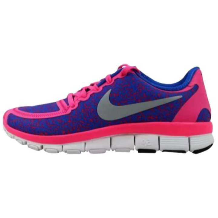 Nike Nike Free 5.0 V4 Hyper Pink/Metallic Platinum Hyper Cobalt Women's