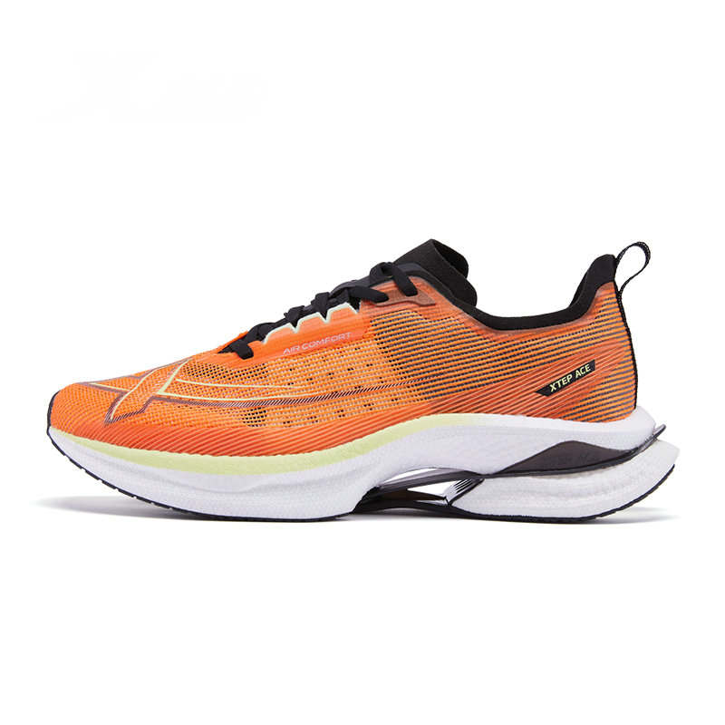 XTEP Cushioning Slip Resistant Abrasion Resistant Breathable Lightweight Rebound Low top Sprint Running Shoes Men's