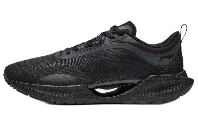 Li-Ning Li Ning Super Light 19 Reflective Cushioning Slip Resistant Abrasion Resistant Low top Running Shoes Men's Black