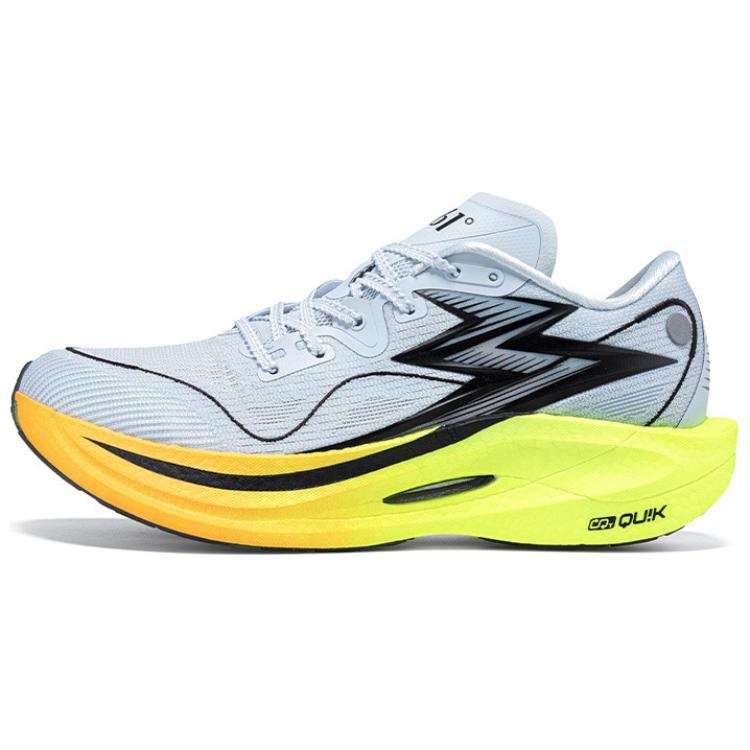 361° Abrasion Resistant Rebound Support Low top Casual Sprint Running Shoes Men's Gray Yellow Black