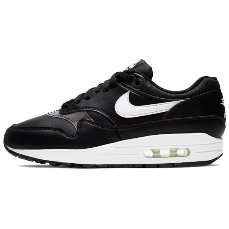Nike Nike Air Max 1 Abrasion Resistant Breathable Low top Casual Running Shoes Women's Black