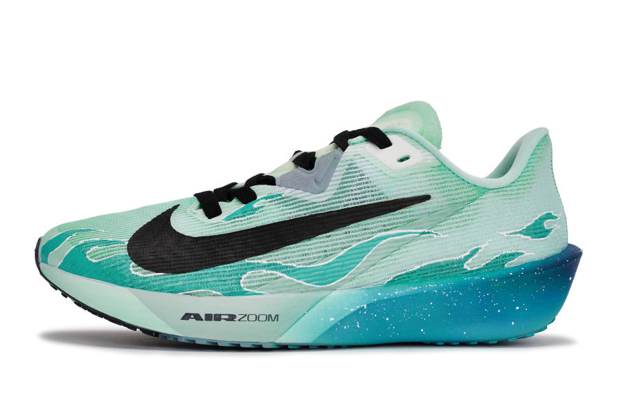 Nike Nike Rival Fly 4 Abrasion Resistant Low top Running Shoes Men's Black Blue Cyan
