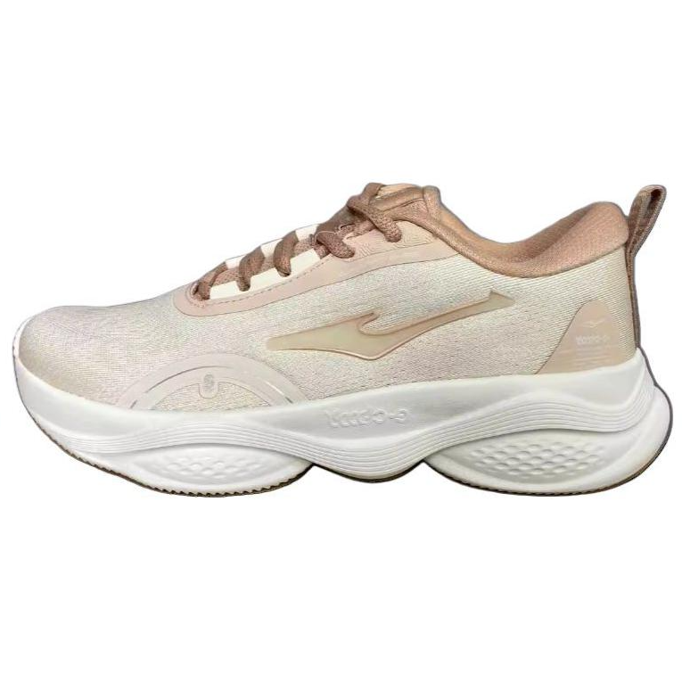 Erke Abrasion Resistant Cushioning Low top Running Shoes Women's White Pink