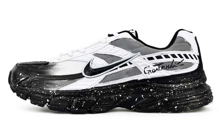 Nike Nike Initiator Cushioning, Wear Resistant Low top Running Shoes Unisex Black White Gray