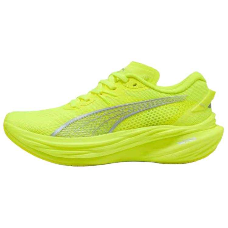 PUMA Deviate NITRO 3 Mesh Slip Resistant Abrasion Resistant Low top Running Shoes Women's Green