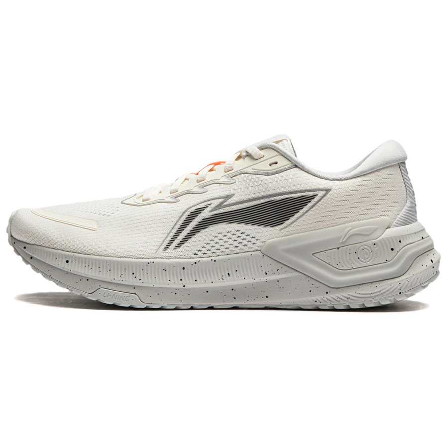 Li-Ning Li Ning YueYing 3.0 Slip Resistant Abrasion Resistant Low top Running Shoes Men's Beige Gray