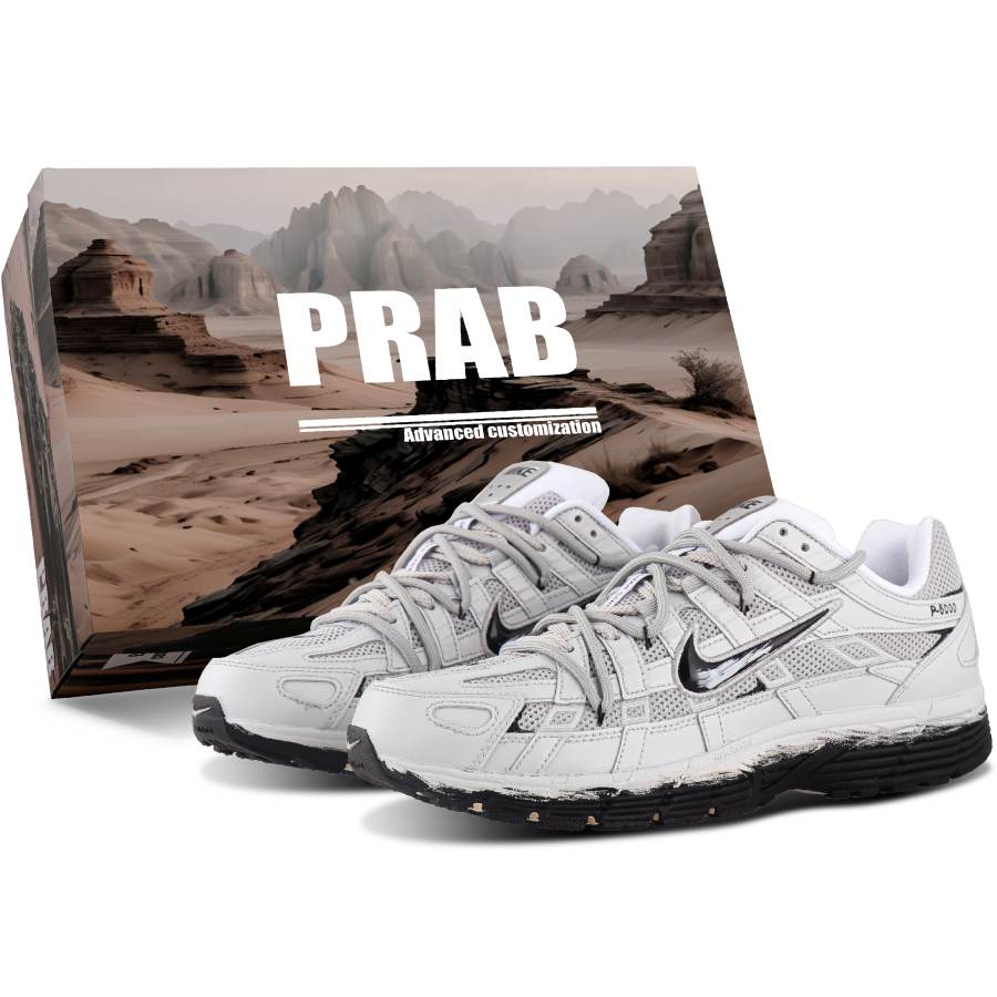 Nike Nike P 6000 Cushioning Breathable Low top Casual City Commuting Running Shoes Unisex Premium Gray