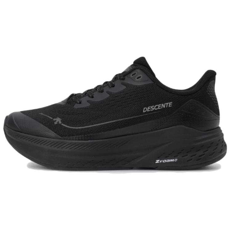 DESCENTE Low top Casual Training Long Distance Running Sprint City Commuting Running Shoes Unisex Black