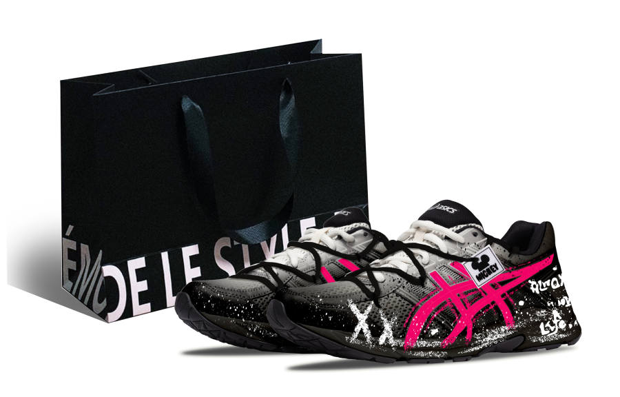 ASICS Gel Contend 4 Running Shoes Women's Low Top Black/Pink