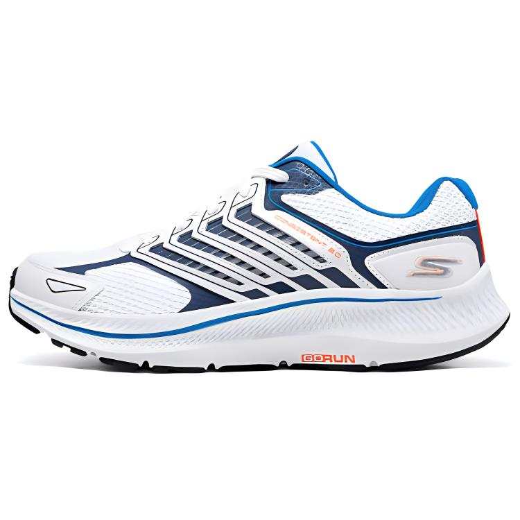 Skechers MEN'S GO WALK Abrasion Resistant Low top Running Shoes Men's White