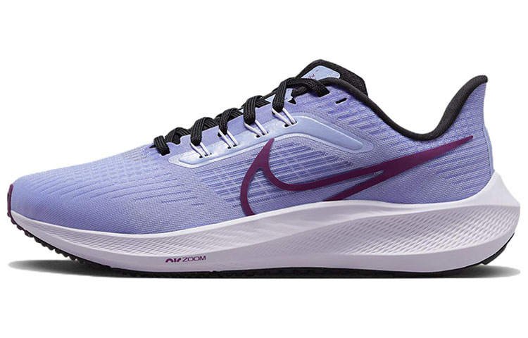 Nike Nike Air Zoom Pegasus 39 Fabric Cushioning Slip Resistant Abrasion Resistant Low top Running Shoes Women's Purple White