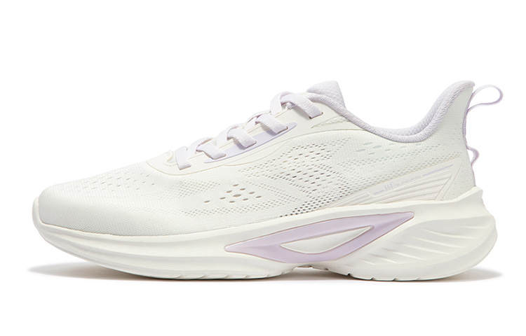 361° Cushioning Slip Resistant Abrasion Resistant Low top Running Shoes Women's White Purple