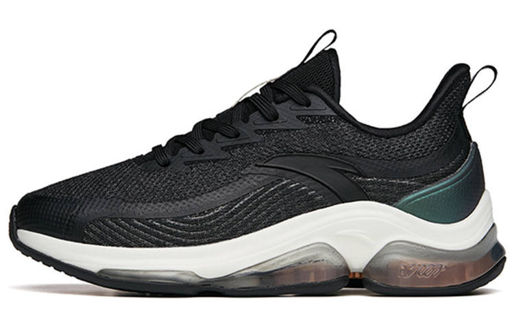 Anta Running Collection Cushioning Low top Running Shoes Women's Black Gray