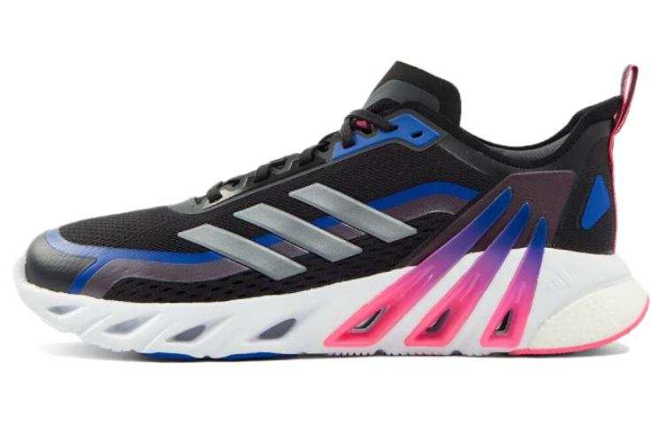 Adidas Adidas Cushioning Breathable Cushioning Breathable Low top Running Shoes Unisex Black Purple