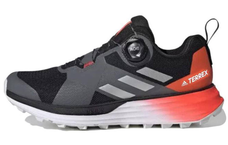 Adidas Adidas Terrex TwoTerrex Two Slip Resistant Abrasion Resistant Low top Running Shoes Women's Black Red