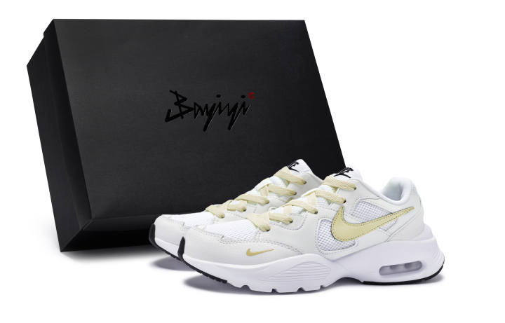 Nike Nike Air Max Fusion Waterproof Low top Running Shoes Men's White Beige Yellow