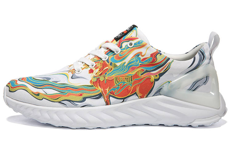 PEAK Cushioning Rebound Low top Running Shoes Women's White Orange