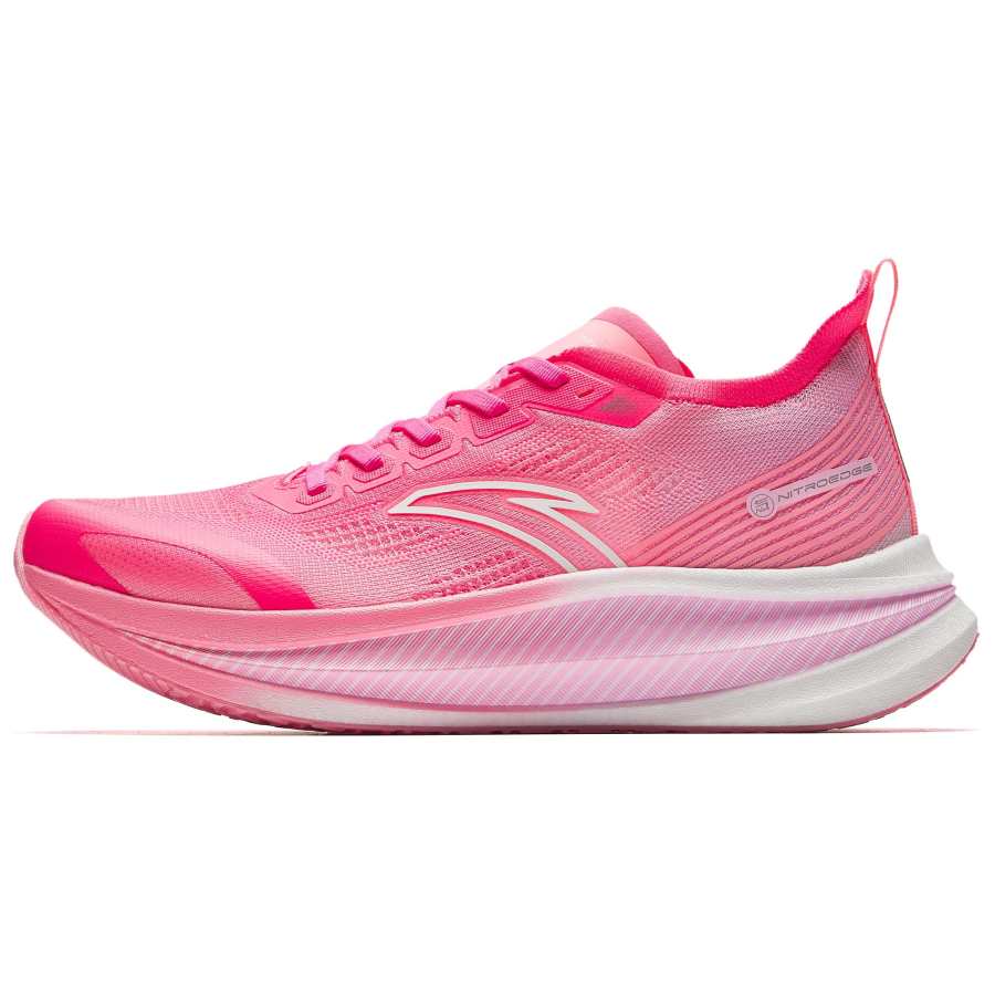 Anta Low top Full Length Carbon Plate Running Shoes Men's Red Pink