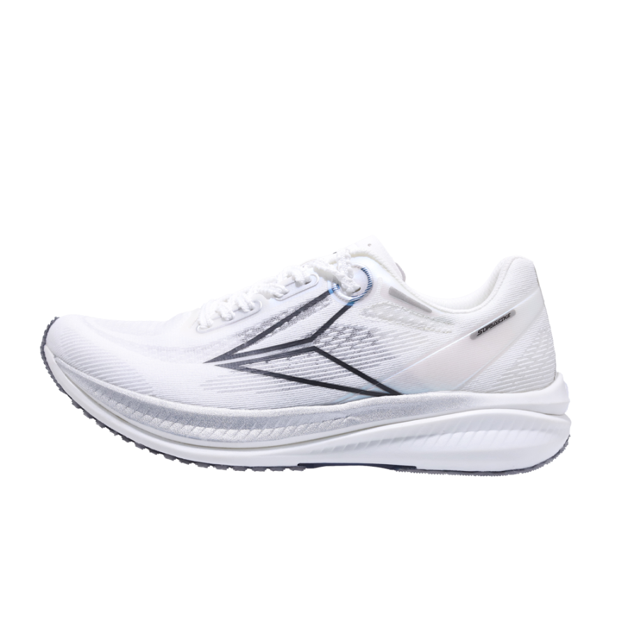 SUPAOSIKE Low top Carbon Plate Training Running Shoes Unisex White Silver