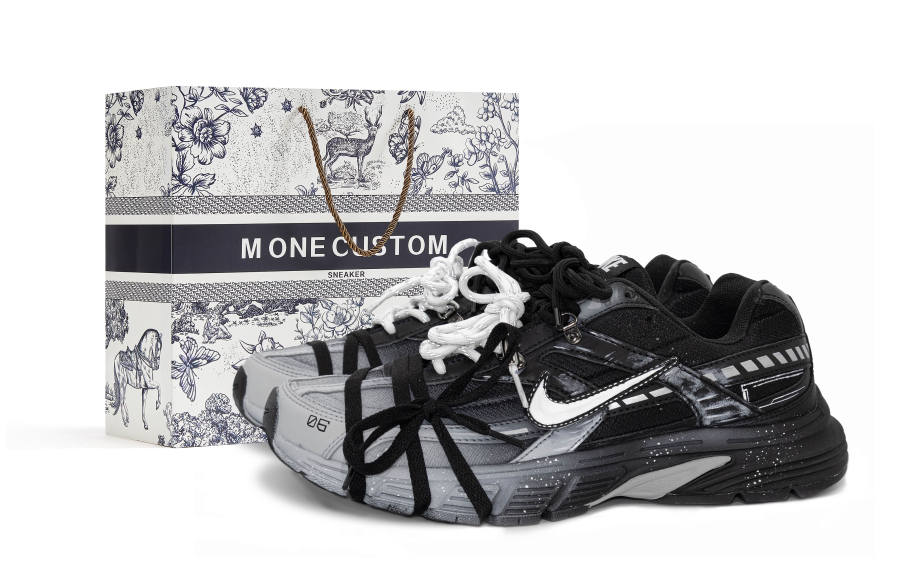 Nike Nike Initiator Abrasion Resistant Abrasion Resistant Low top Running Shoes Men's Black White