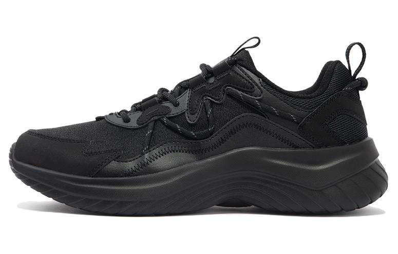 361° Mesh Cushioning Breathable Lightweight Rebound Low top Running Shoes Men's Black