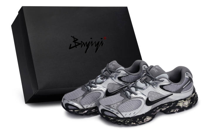 Nike Nike V5 RNR Abrasion Resistant Abrasion Resistant Low top Running Shoes Men's Black Gray Silver Purple
