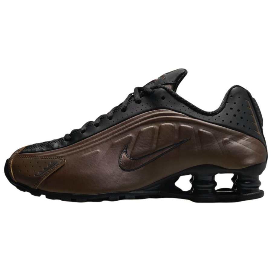 Nike Nike Shox R4 Low top Running Shoes Women's Brown Black
