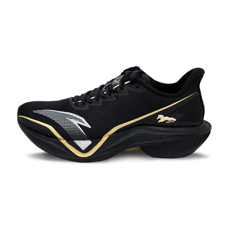 Anta MACH 5.0 Low top Casual Running Shoes Men's Black Gold