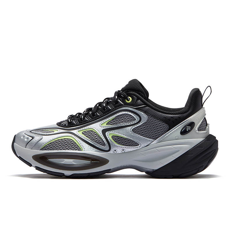 FILA FUSION BUZZARD II Meteorite Shoes 2 Low top Casual Shoes Men's Gray Silver