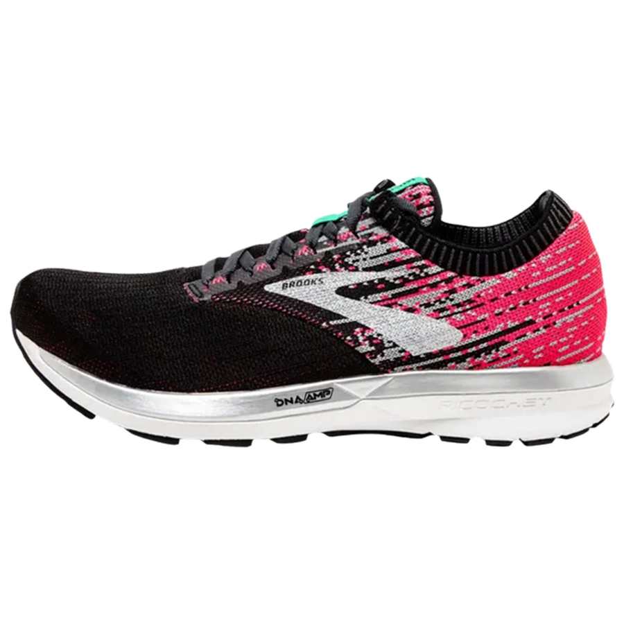 Brooks Ricochet Classic And Versatile Running Shoes Women's Black Pink