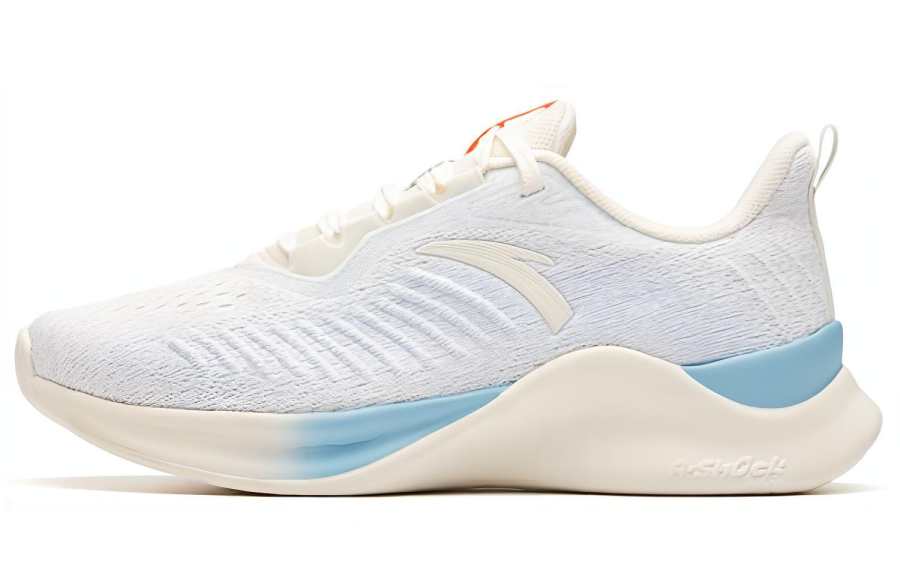 Anta Fabric Moisture Wicking Balance Lightweight Rebound Low top Running Shoes Women's White Blue