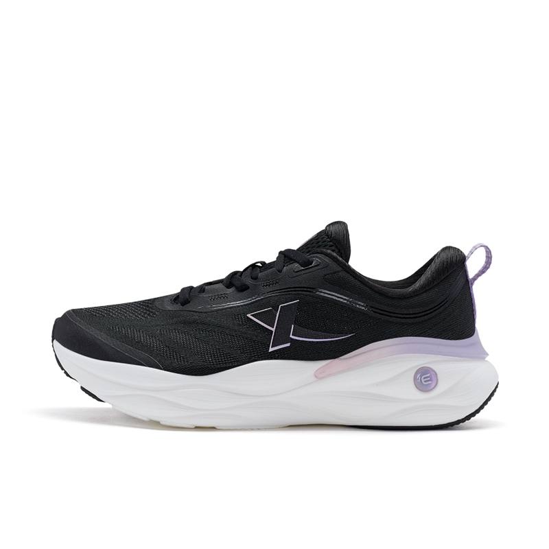 XTEP Cloud Wing 2.0 Comfortable Cushioning Slip Resistant Abrasion Resistant Low top Running Shoes Women's Black Pink