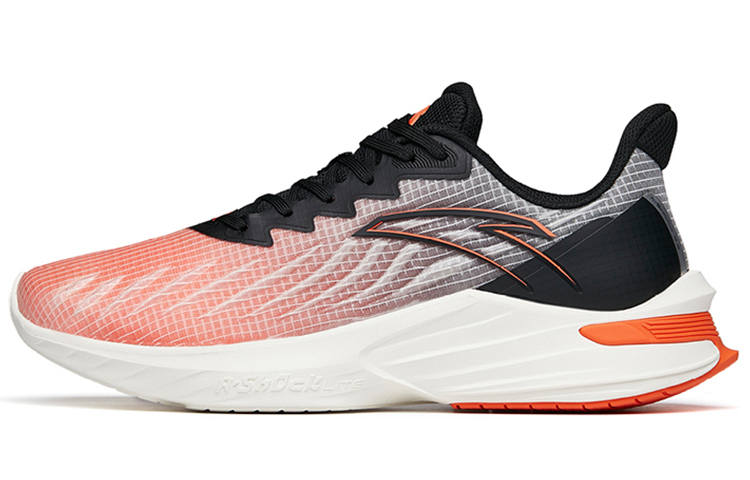 Anta DuCi1 Abrasion Resistant Breathable Low top Running Shoes Men's White Orange Black