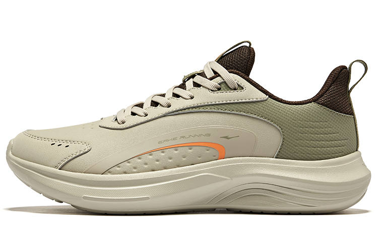 Erke Cushioning, Wear Resistant Low top Running Shoes Men's Warm Mist Gray Oak