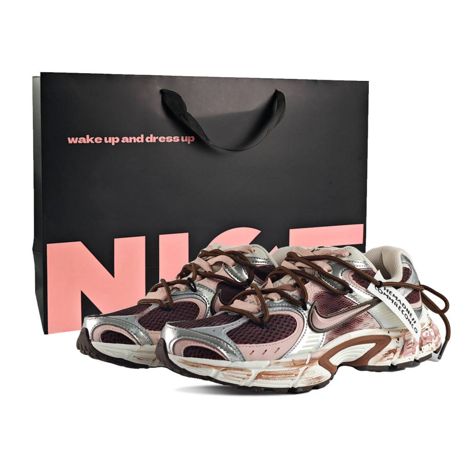 Nike Nike V5 RNR Abrasion Resistant Breathable Low top Casual Running Shoes Women's Pink Brown