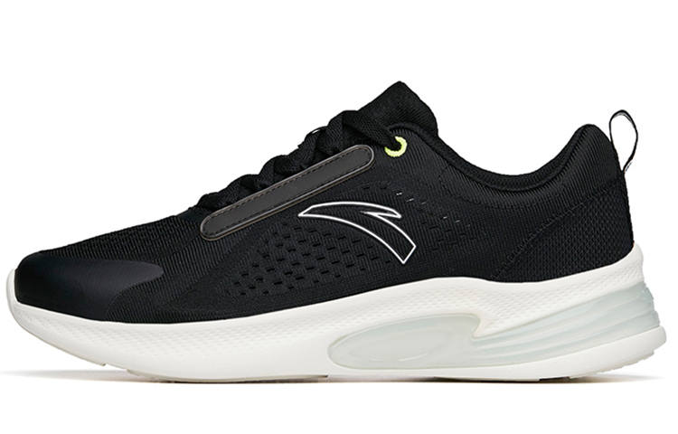Anta Running Collection Cushioning Slip Resistant Abrasion Resistant Low top Running Shoes Men's Black