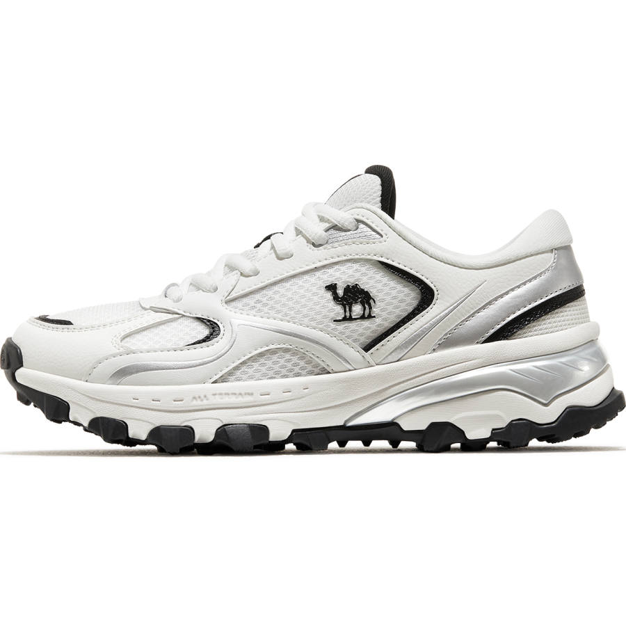 CAMEL Low top Casual Running Shoes Women's Milk White Black