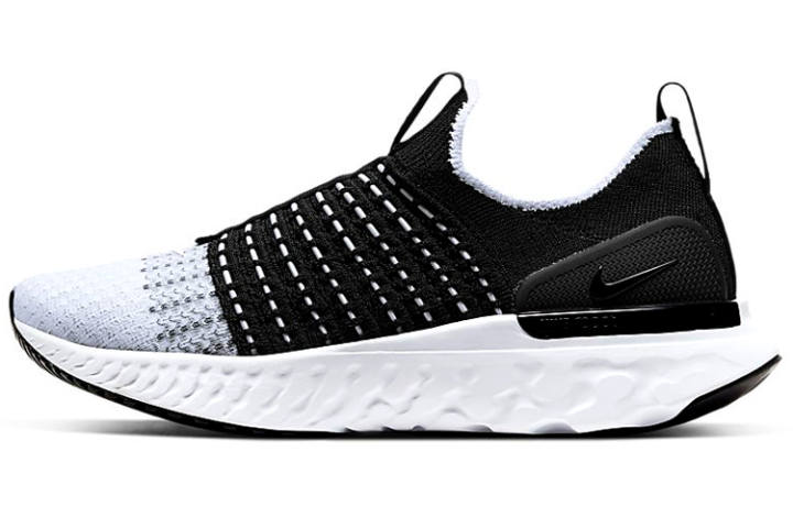 Nike Nike React Phantom Run Flyknit 2 Black White Women's