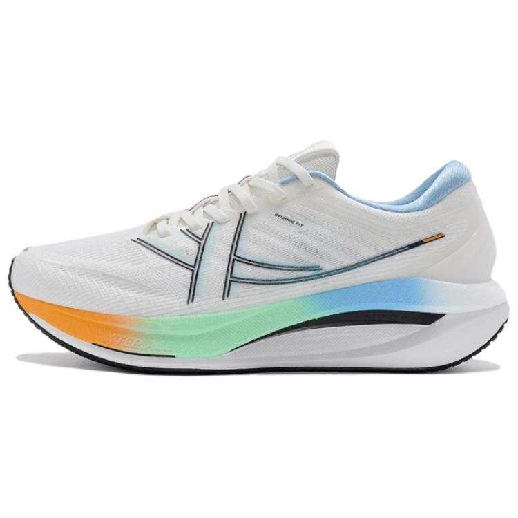 XTEP Comfortable Cushioning Slip Resistant Abrasion Resistant Lightweight Low top Running Shoes Men's Sail White/Black