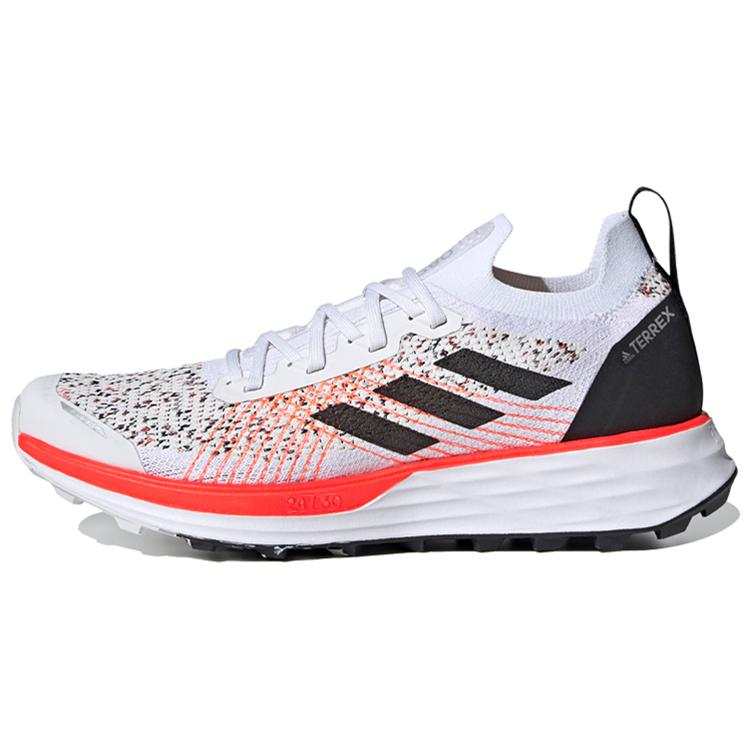 Adidas Adidas Terrex Two Fabric Slip Resistant Slip Resistant Low top Marathon Running Shoes Men's White Pink Black
