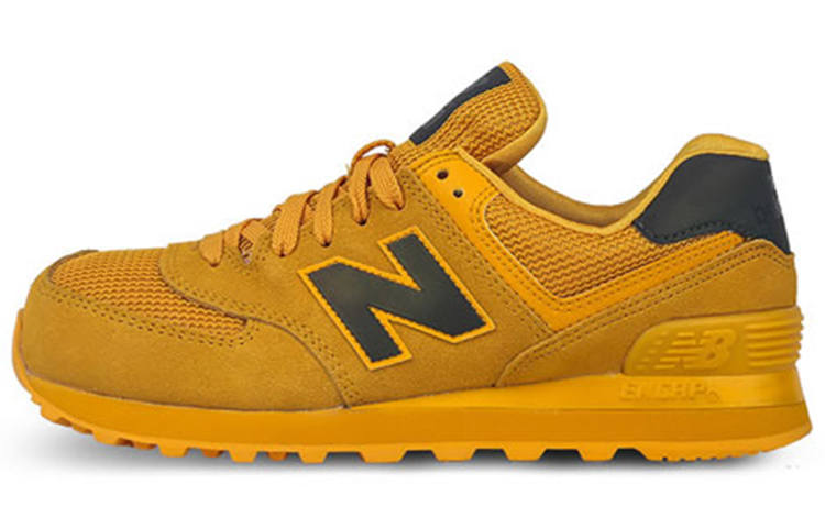 New Balance New Balance 574 Series Low Top Yellow/Brown Women's