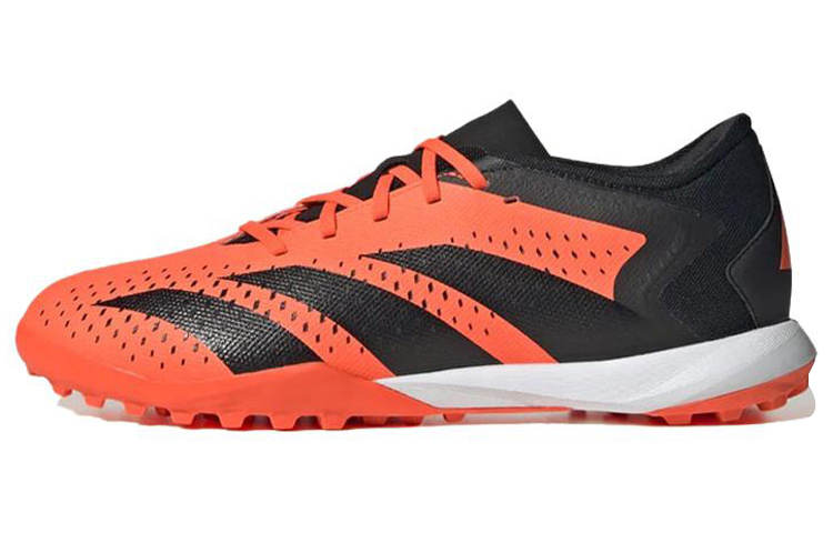 Adidas Adidas PREDATOR ACCURACY.3 TF Turf Slip Resistant, Abrasion Resistant, Lightweight Soccer Shoes Unisex Black Orange