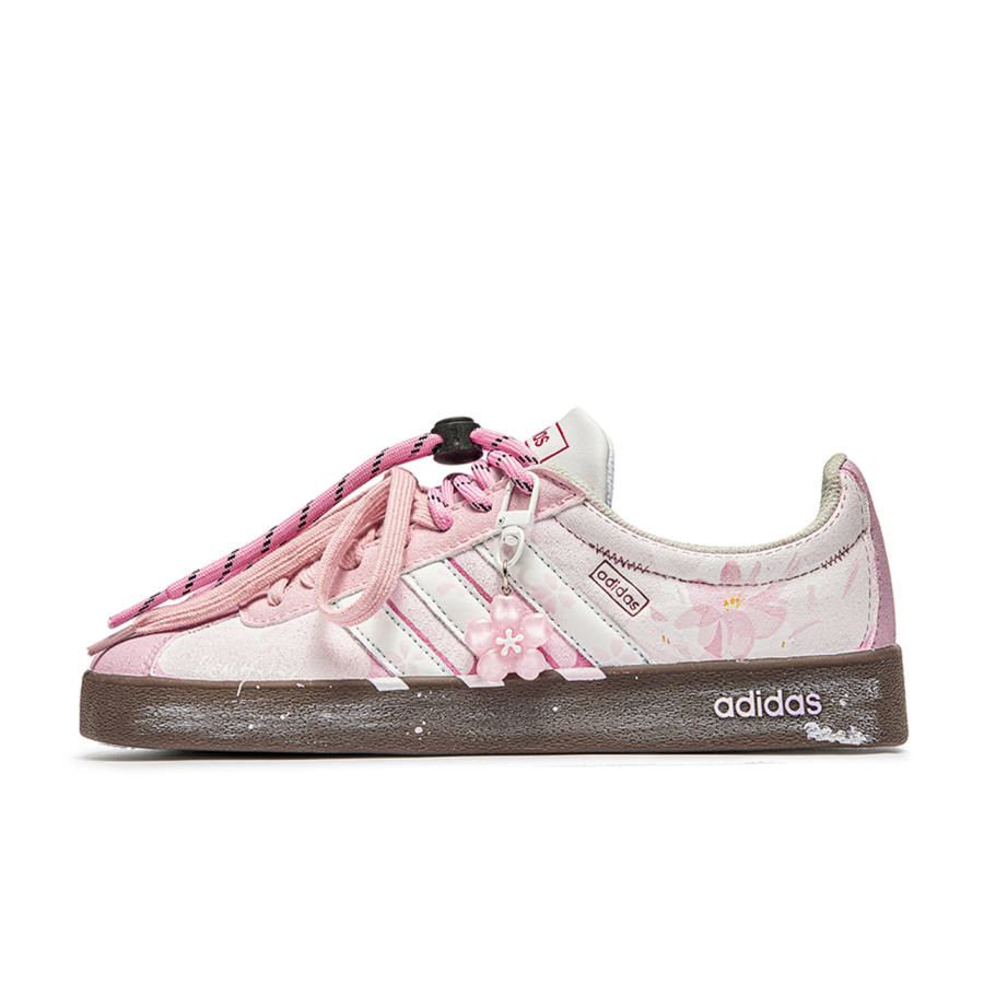 Adidas Adidas VL COURT 2.0 Da Vinci, Cherry Blossom Abrasion Resistant Abrasion Resistant Low top Skateboard Shoes Unisex