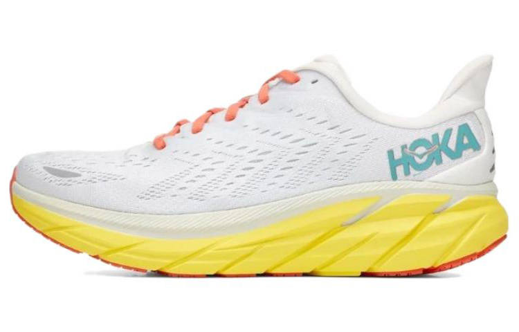 HOKA ONE ONE Clifton 8 Blanc De Blanc Illuminating Yellow