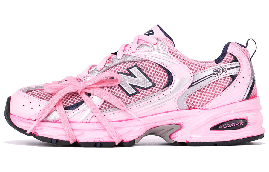 New Balance New Balance NB 530 Distressed Cushioning Abrasion Resistant Breathable Low top Casual Running Shoes Unisex