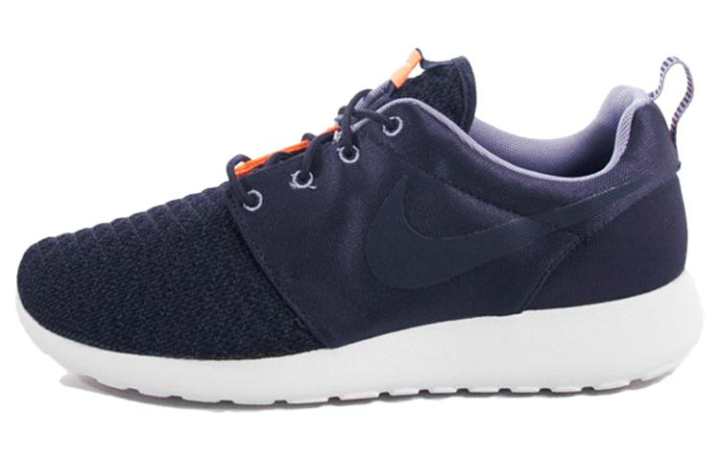 Nike Nike Roshe Run Cushioning Slip Resistant Lightweight Low top Running Shoes Men's Blue Orange