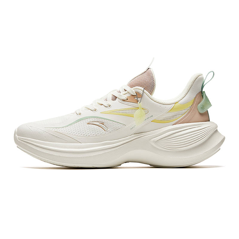 Anta Leaf 3.0 Sports Slip Resistant Coverage Low top Casual Running Shoes Women's Ivory White