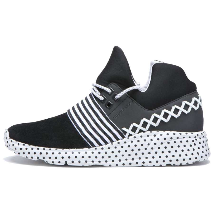 SUPRA Slip Resistant Abrasion Resistant Slip Resistant Abrasion Resistant Low top Casual Shoes Women's Black White