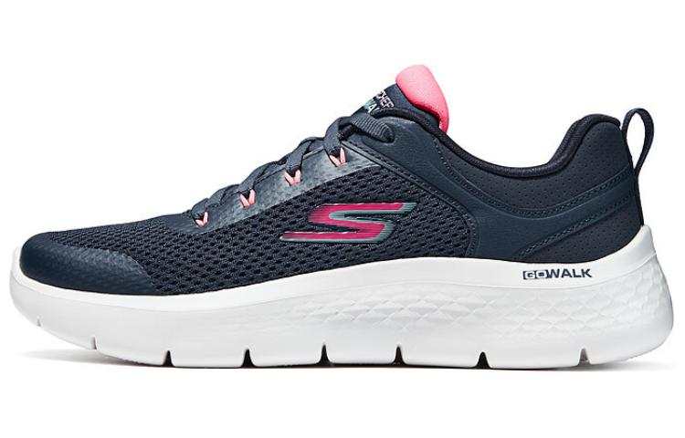 Skechers Go Walk Fle Comfortable Cushioning Abrasion Resistant Breathable Low top Running Shoes Women's Black Red